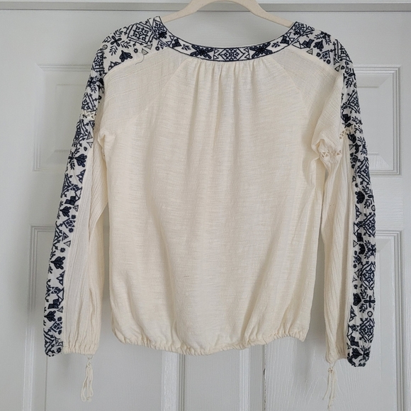Anthropologie Akemi & Kin Merwin Peasant Top Size S - Picture 8 of 9